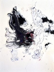 Cells Acrylic pour abstract on canvas 24 x 18