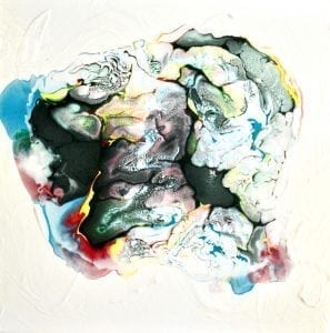 Innervisions Acrylic pour abstract on canvas 24 x 24