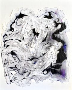 Enclosure Acrylic pour abstract on canvas 24 x 30
