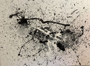 Matter Abstract acrylic on canvas 48 x 36