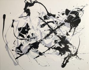 Misdirection Abstract acrylic on canvas 60 x 48