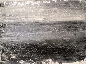 Exposed Acrylic abstract on canvas 48 x 36
