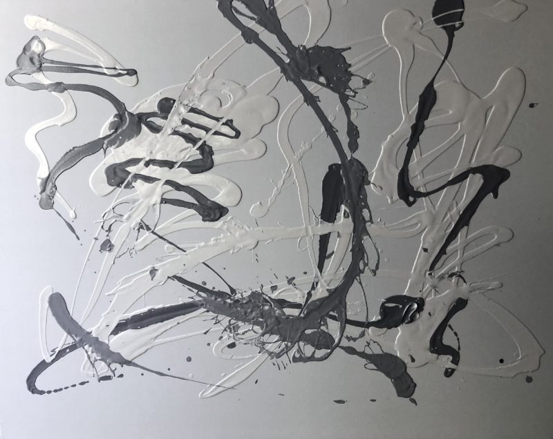 Acrylic abstract on canvas  48 x 36